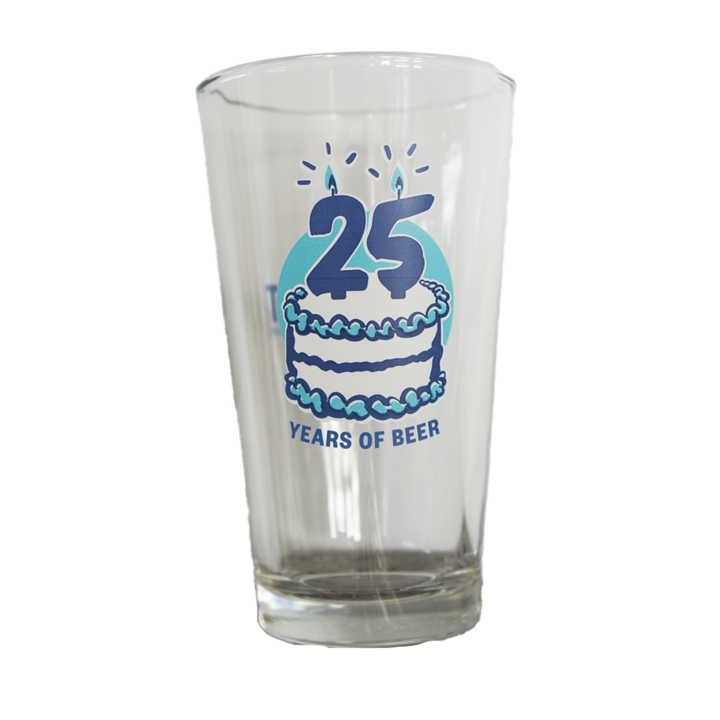 25th Anniversary Glass