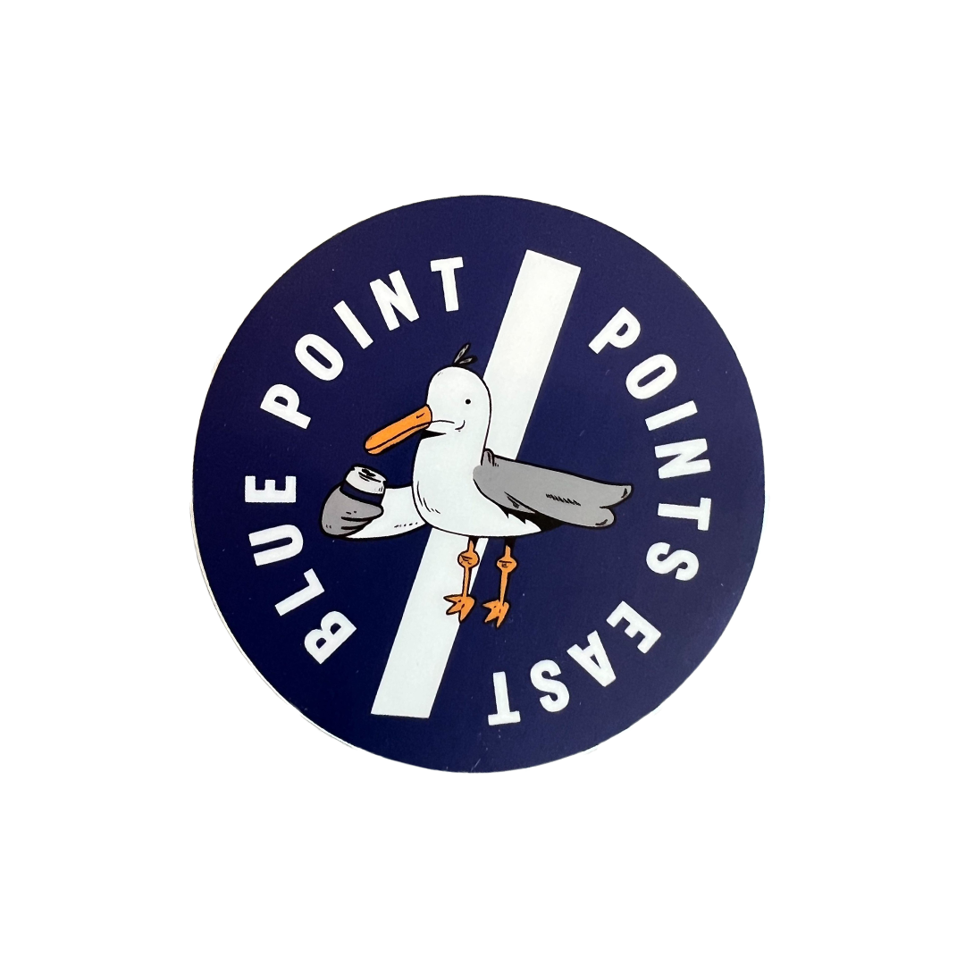 Points East x Blue Point Seagull Sticker Blue Point Brewing Company