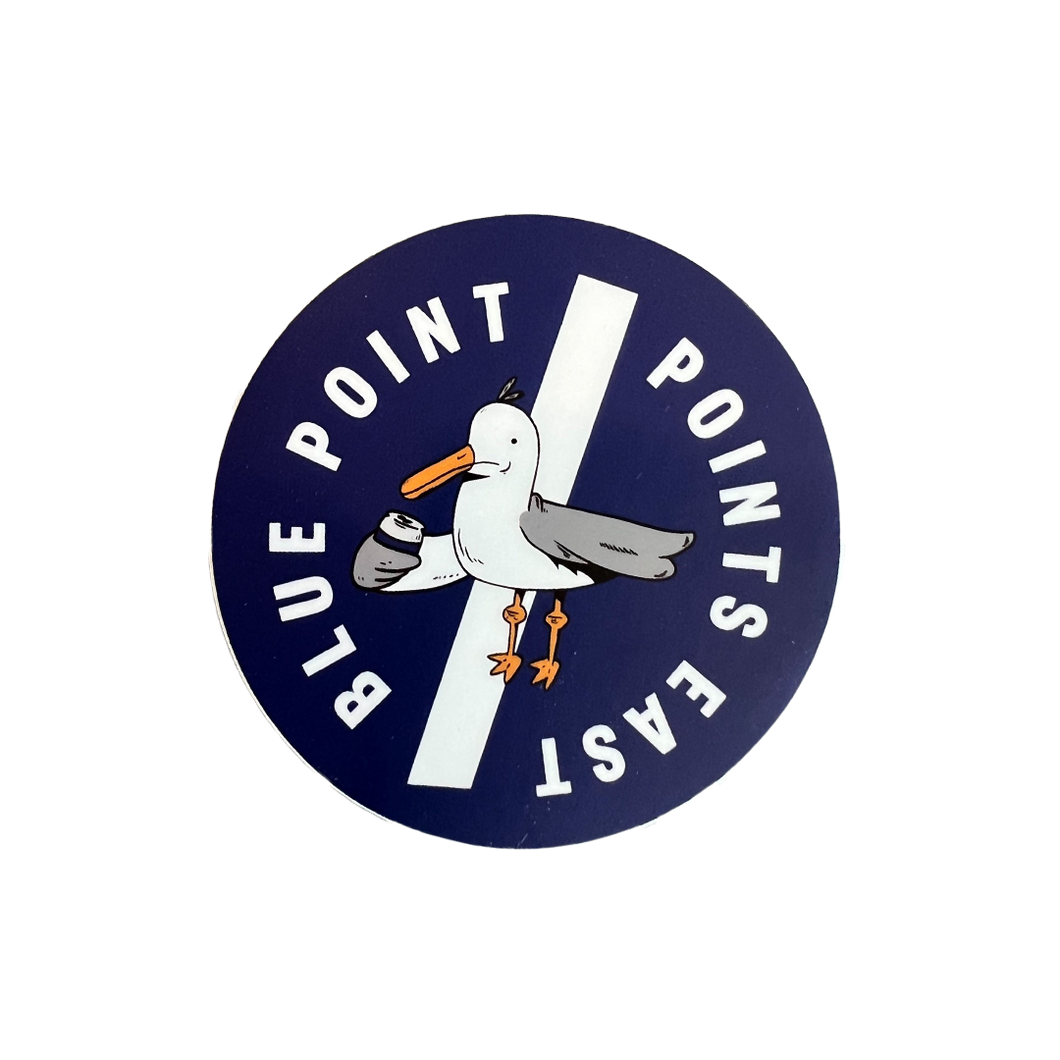 Points East x Blue Point Seagull Sticker