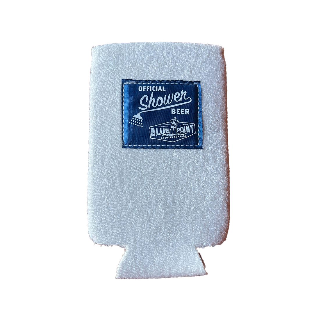 Vintage "Official Shower Beer" 16 oz. Can Koozie Blue Point Brewing