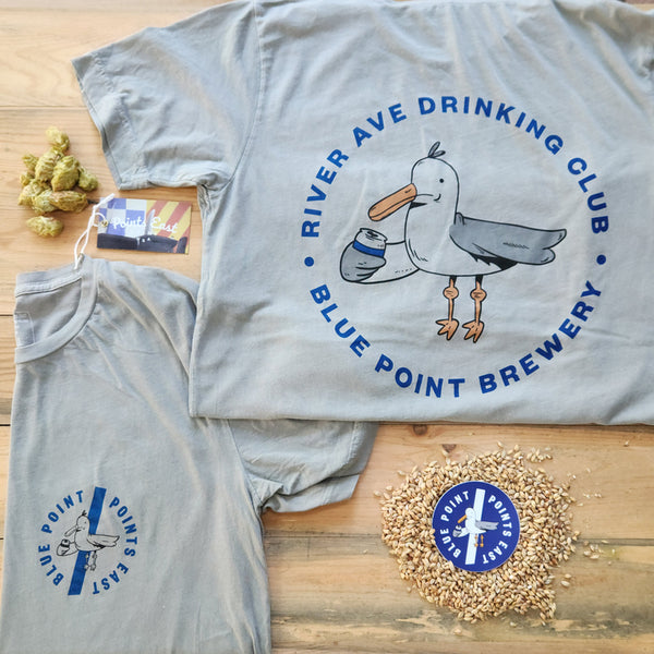Points East x Blue Point River Ave Drinking Club Tee