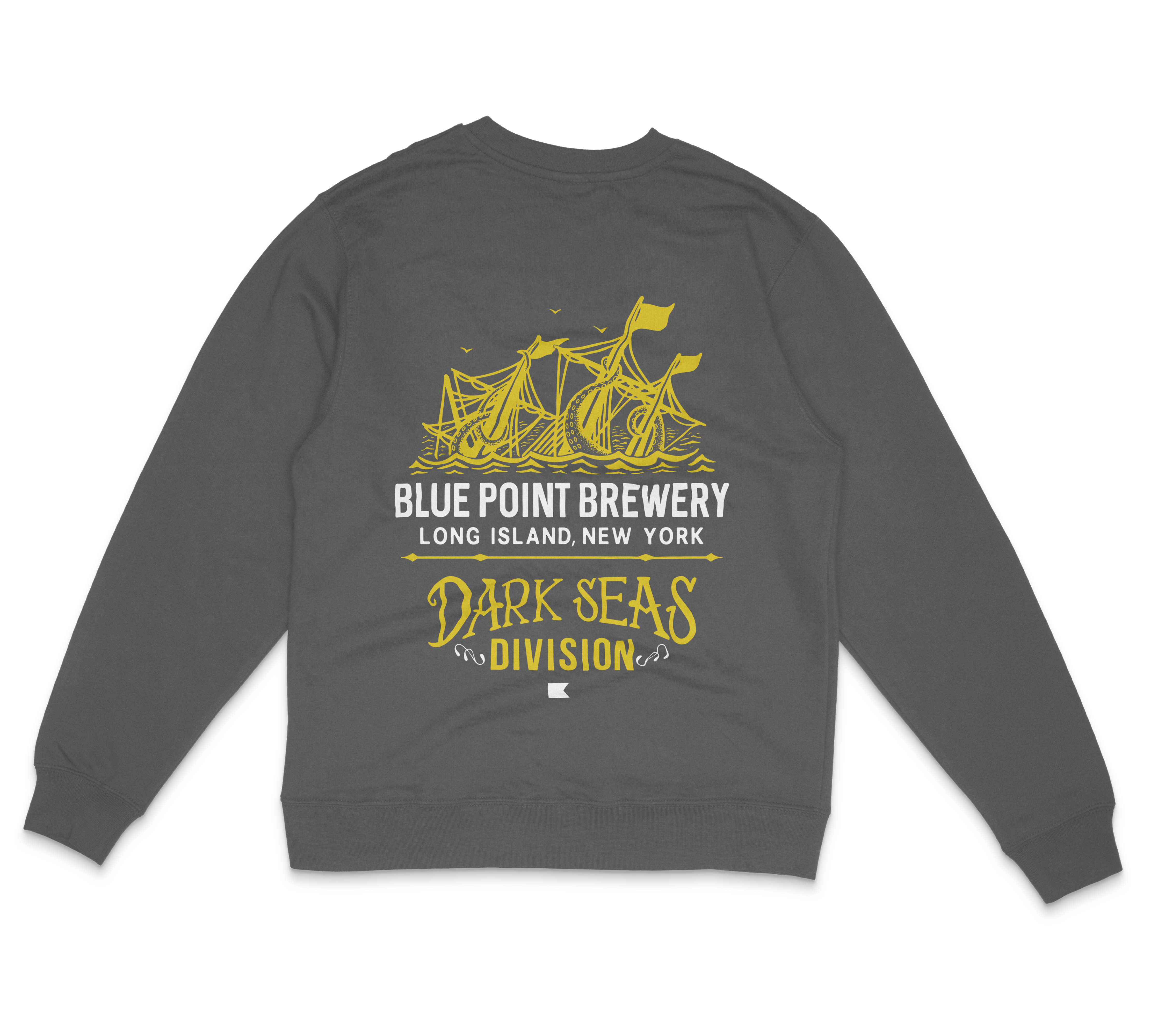 Blue Point x Dark Seas Grey Crewneck Blue Point Brewing Company